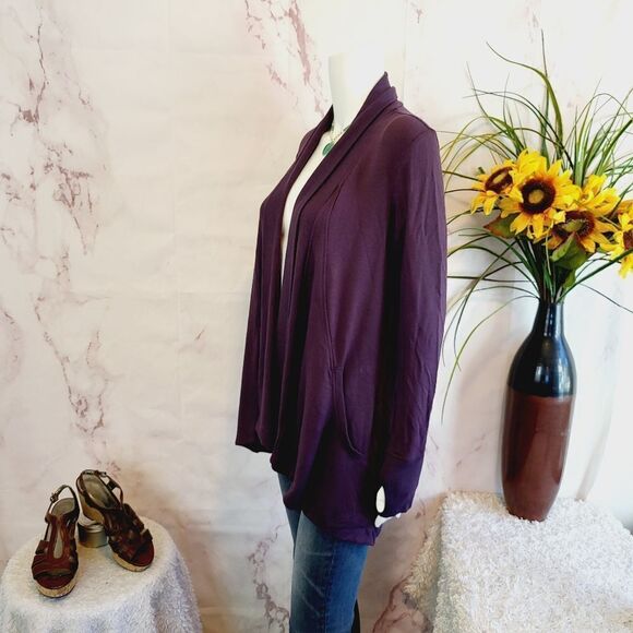 Athleta super soft and comfy purple cardigan - Picture 5 of 7